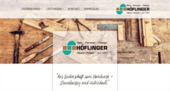 Desktop Screenshot of fenster-hoeflinger.de